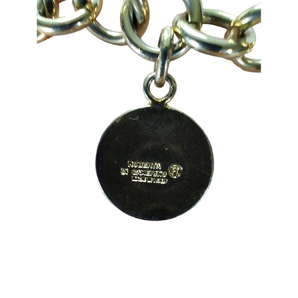 Vintage Roberta di Camerino Gold Tone Chain Belt Medallion Charms Italy - Picture 7 of 13